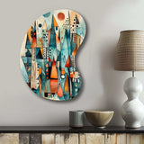 Joyful Geometric I - Asymmetric Metal Wall Art