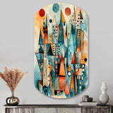 Joyful Geometric I - Asymmetric Metal Wall Art