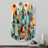 Joyful Geometric I - Asymmetric Metal Wall Art