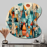 Joyful Geometric I - Asymmetric Metal Wall Art