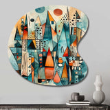 Joyful Geometric I - Asymmetric Metal Wall Art