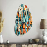 Joyful Geometric I - Asymmetric Metal Wall Art