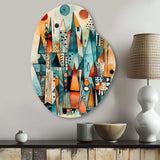 Joyful Geometric I - Asymmetric Metal Wall Art