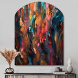 Random Swirls Abstract - Asymmetric Metal Wall Art