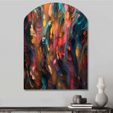 Random Swirls Abstract - Asymmetric Metal Wall Art