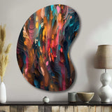 Random Swirls Abstract - Asymmetric Metal Wall Art