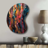 Random Swirls Abstract - Asymmetric Metal Wall Art