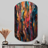 Random Swirls Abstract - Asymmetric Metal Wall Art