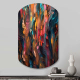 Random Swirls Abstract - Asymmetric Metal Wall Art