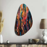 Random Swirls Abstract - Asymmetric Metal Wall Art