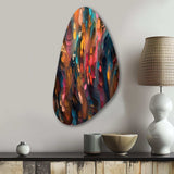 Random Swirls Abstract - Asymmetric Metal Wall Art