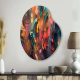 Random Swirls Abstract - Asymmetric Metal Wall Art