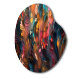 Random Swirls Abstract - Asymmetric Metal Wall Art