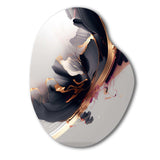 Rosegold Black Transcending Complexity I - Asymmetric Metal Wall Art