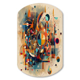 Orange Retro Vibe Background V - Asymmetric Metal Wall Art