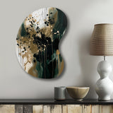 Black Abstracted Realities - Asymmetric Metal Wall Art