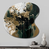 Black Abstracted Realities - Asymmetric Metal Wall Art