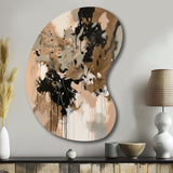 Brown Colorful Symmetry I - Asymmetric Metal Wall Art