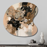 Brown Colorful Symmetry I - Asymmetric Metal Wall Art