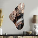 Brown And Black Beyond Boundaries II - Asymmetric Metal Wall Art