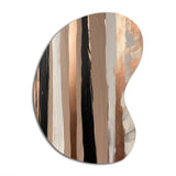 Brown And Black Beyond Boundaries IV - Asymmetric Metal Wall Art