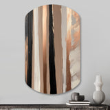 Brown And Black Beyond Boundaries IV - Asymmetric Metal Wall Art