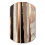 Brown And Black Beyond Boundaries IV - Asymmetric Metal Wall Art