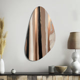 Brown And Black Beyond Boundaries IV - Asymmetric Metal Wall Art