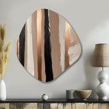 Brown And Black Beyond Boundaries IV - Asymmetric Metal Wall Art