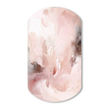 Pink Delicate Abstract Marble III - Asymmetric Metal Wall Art