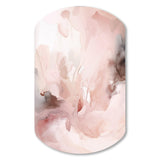 Pink Delicate Abstract Marble III - Asymmetric Metal Wall Art