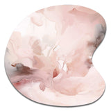 Pink Delicate Abstract Marble III - Asymmetric Metal Wall Art