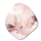 Pink Delicate Abstract Marble III - Asymmetric Metal Wall Art