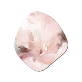 Pink Delicate Abstract Marble III - Asymmetric Metal Wall Art