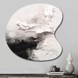 White Twist Watercolor III - Asymmetric Metal Wall Art