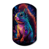 Colorful Squirrel - Asymmetric Metal Wall Art