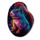 Colorful Squirrel - Asymmetric Metal Wall Art