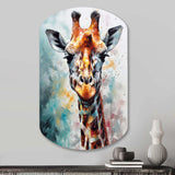 Abstract Giraffe Portrait - Asymmetric Metal Wall Art