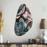 Green Serenade Of Succulents I - Asymmetric Metal Wall Art