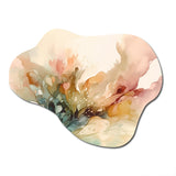 Delicate Floral Impressions II - Asymmetric Metal Wall Art