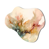 Delicate Floral Impressions II - Asymmetric Metal Wall Art