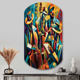 Jazz Performance On Stage I - Asymmetric Metal Wall Art