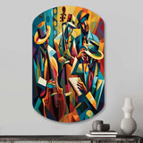 Jazz Performance On Stage I - Asymmetric Metal Wall Art