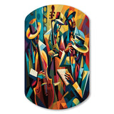 Jazz Performance On Stage I - Asymmetric Metal Wall Art