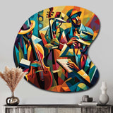 Jazz Performance On Stage I - Asymmetric Metal Wall Art