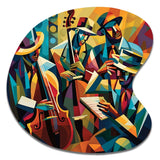 Jazz Performance On Stage I - Asymmetric Metal Wall Art