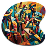 Jazz Performance On Stage I - Asymmetric Metal Wall Art