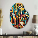 Jazz Performance On Stage I - Asymmetric Metal Wall Art