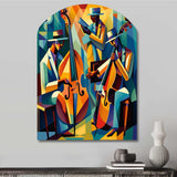 Jazz Performance On Stage II - Asymmetric Metal Wall Art