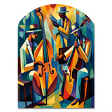 Jazz Performance On Stage II - Asymmetric Metal Wall Art